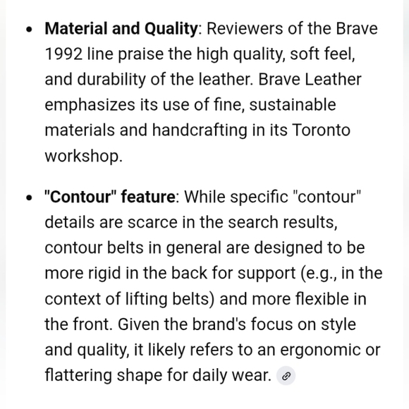 ⚜️ BRAVE  1992 WIDE Black LEATHER Belt w/BRASS/SILVER  ACCENT - Picture 7 of 16